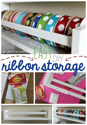 Easy DIY Ribbon Storage {tutorial} #ProjectAmazing – gingersnapcrafts